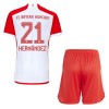 Officiële Voetbalshirt + Korte Broek FC Bayern München Lucas Hernandez 21 Thuis 2023-24 - Kids